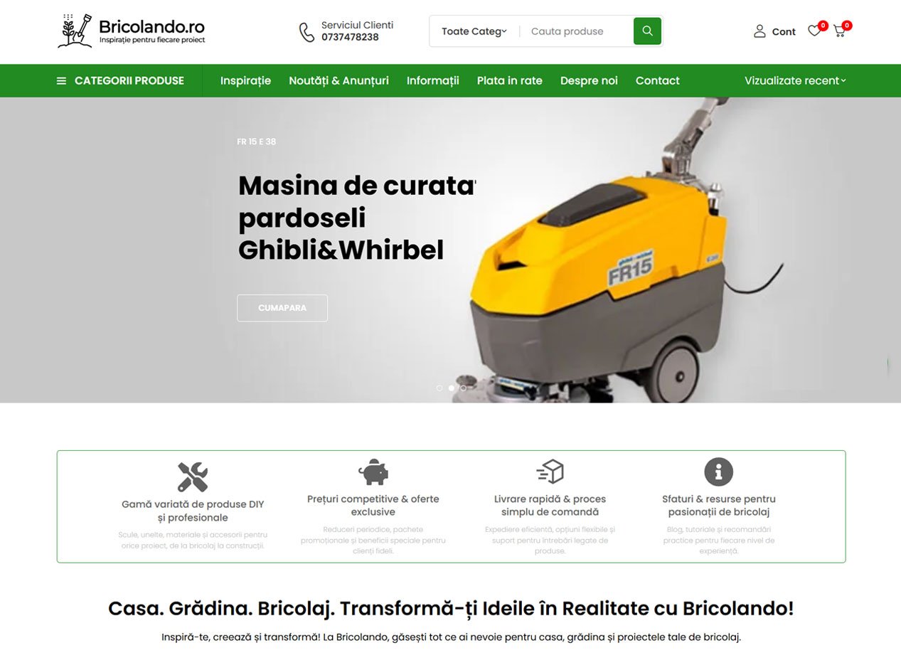 Online Store – Category structure, conversion optimization and advertising campaigns.